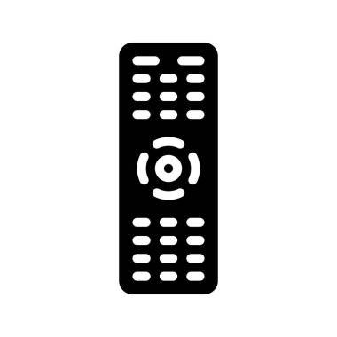 TV uzak simgesi, vektör illüstrasyonu basit tasarım