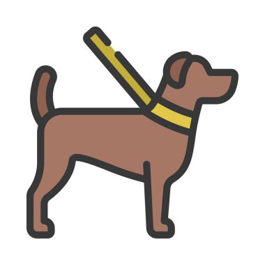 köpek hayvan ikonu vektör illüstrasyonu 