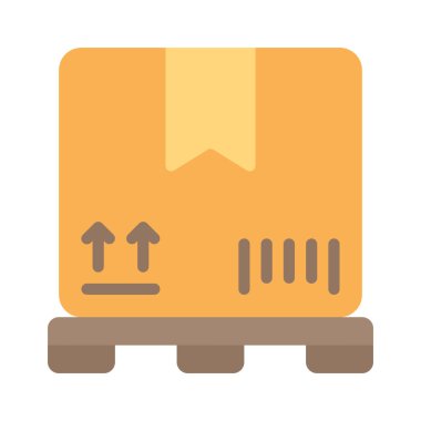 Depo Paketi simgesi, vektör illüstrasyonu 