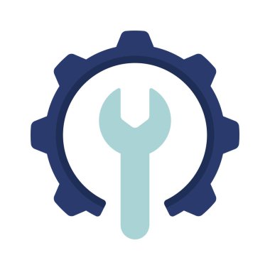 Bakım dairesi simgesi, vektör illüstrasyonu 