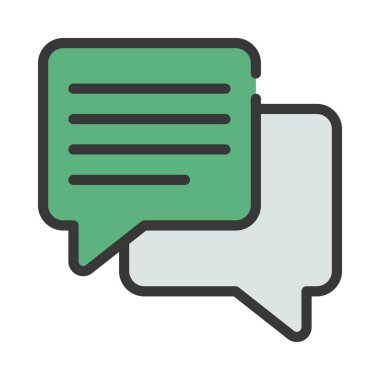 ileti simgesi, vektör illüstrasyonu 