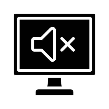 Ses simgesi vektör illüstrasyon tasarımı