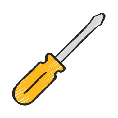 Phillips El Tornavida Vektör Çizimi Tasarımı