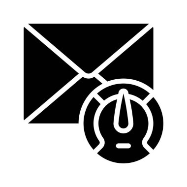 E- posta Performans Simgesi, Vektör İllüstrasyonu