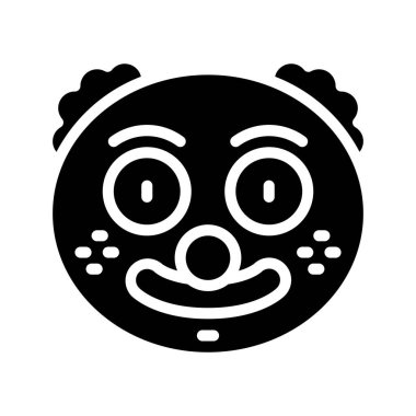 şirin yüz ifadeleri, vektör illüstrasyonu basit tasarım 