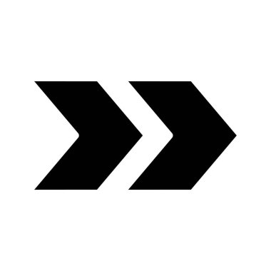 Keskin Oklar simgesini beyaz arkaplanda ayır. vektör.