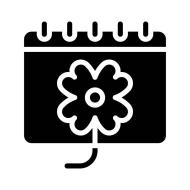 Aziz Patrick Günü düz simgesi, vektör illüstrasyonu 