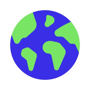 Gezegen web simgesi vektör illüstrasyonu