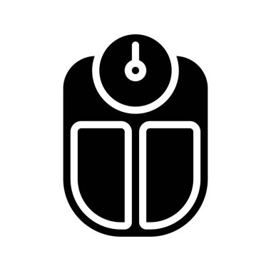 Beyaz arkaplanda vektör simgesini ölçeklendirir 