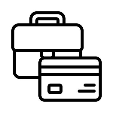 Business Card web simgesi vektör çizimi