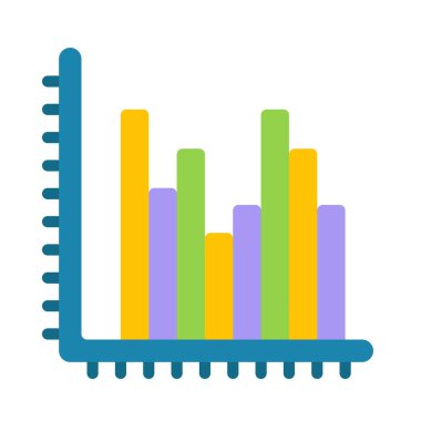  çubuk çizelgesi vektör illüstrasyonu 