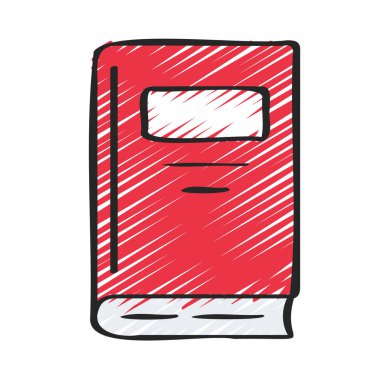 Roman Kitabı simgesi, vektör illüstrasyonu