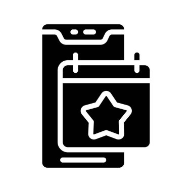 Olay Uygulaması simgesi basit düz illüstrasyon