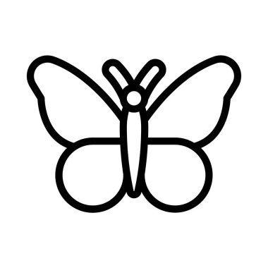 Kelebek ikonu. düz dizayn. vektör illüstrasyonu.