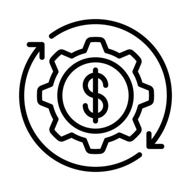 Değer simgesi vektör illüstrasyon tasarımı