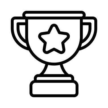 kupa ödülü izole edilmiş ikon vektör illüstrasyon tasarımı