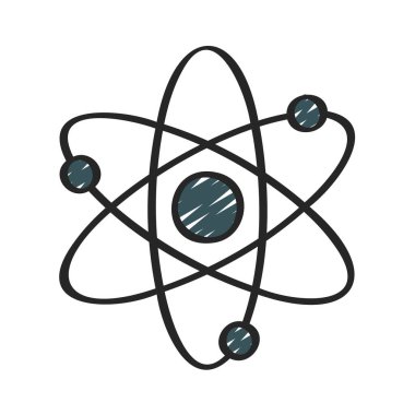 Bilim Sembolü Web simgesi, vektör illüstrasyonu         