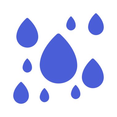 yağmur damlaları ikonu. vektör illüstrasyonu    