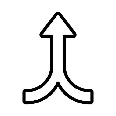 İki Oka Giren Ok ağ vektör illüstrasyonu