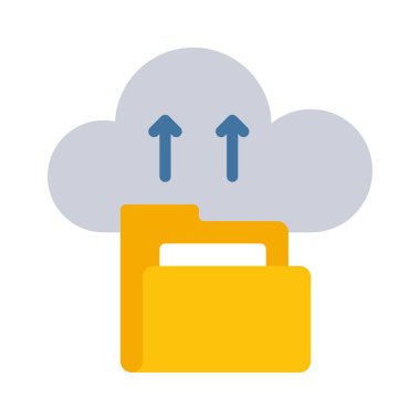 Dizin Bulut Gönderme Simgesi, Vektör İllüstrasyonu