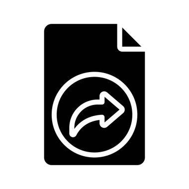 Dosya simgesi, vektör illüstrasyonunu paylaş