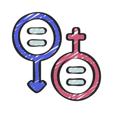 Cinsiyet ağ ikonu vektör illüstrasyonu