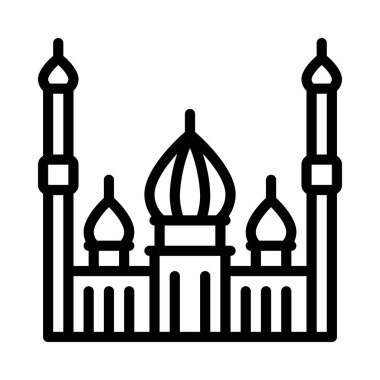 Cami düz kutsal kişilerin resmi, vektör çizim 