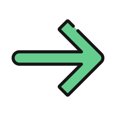 Keskin ve Yuvarlak Ok simgesi