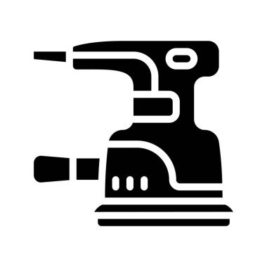 Yörünge Sander düz simgesi, vektör illüstrasyonu 