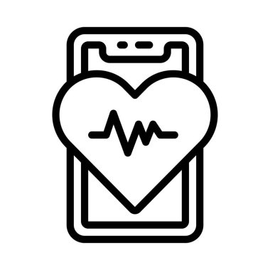 fitness web simgesi vektör çizimi