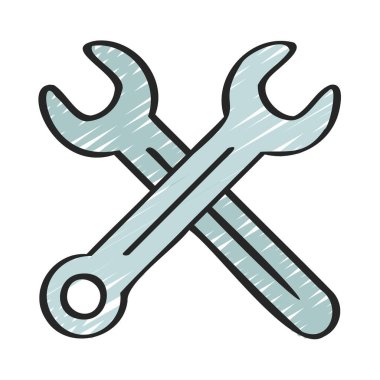 Anahtar araçları simgesi, düz biçim