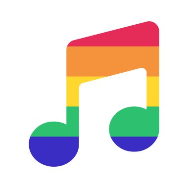 müzik simgesi vektör illüstrasyon tasarımı