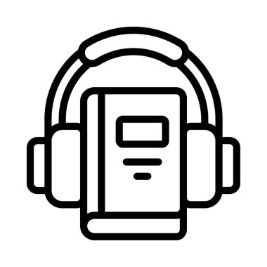 ses kitabı simgesi, vektör illüstrasyonu