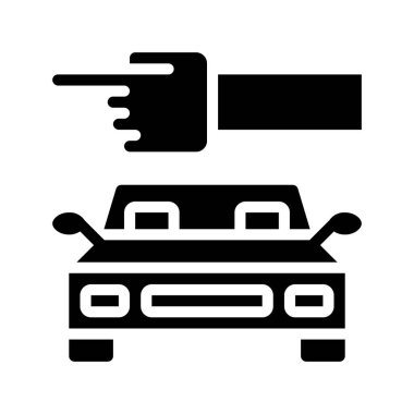 Trafik Yönü düz simgesi, vektör illüstrasyonu 