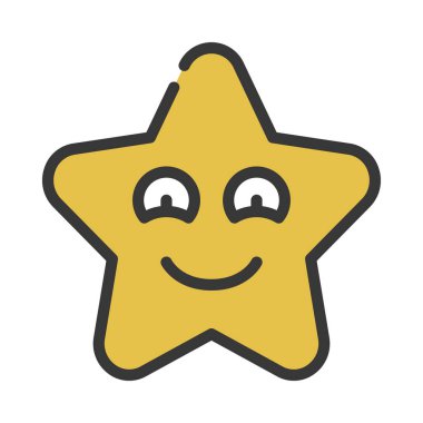 Mutlu Emoji vektör illüstrasyon tasarımı