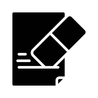 Silgi simgesi vektör illüstrasyon tasarımı