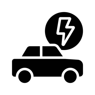 araba simgesi, vektör illüstrasyonu basit tasarım 