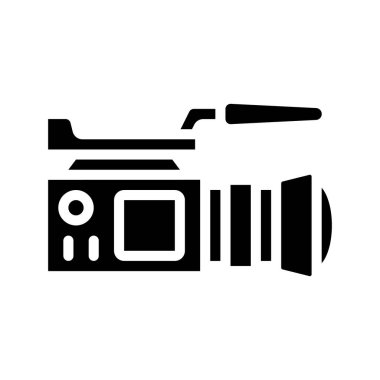 TV Stüdyosu Kamera ikonu vektör çizimi tasarımı 