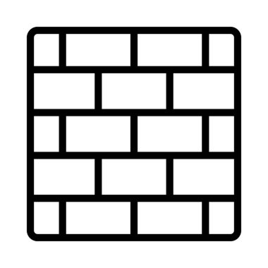Brick Wall web simgesi vektör illüstrasyonuName