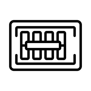 Sistem Bus simgesi vektör illüstrasyon tasarımı