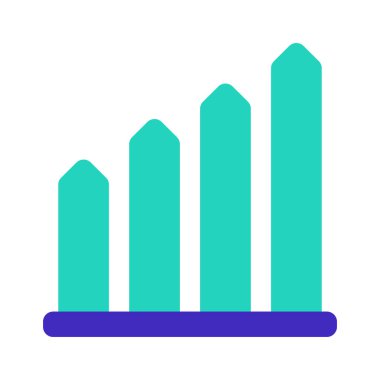 Ok Grafiği ikon vektör illüstrasyonu