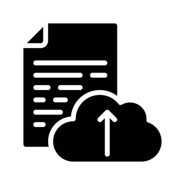 Belge Bulut Yükleme Simgesi, Vektör Resimleri