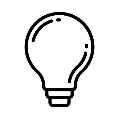 ampul simgesi, vektör illüstrasyonu