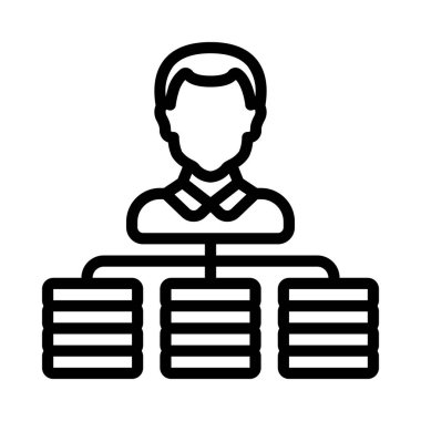 Para Yönetimi web simgesi vektör illüstrasyonu