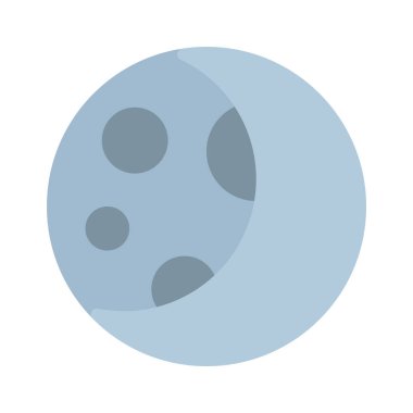 Dolunay ve Hilal Ağı ikon vektör illüstrasyonu