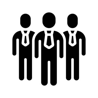 business team web simgesi vektör illüstrasyonu