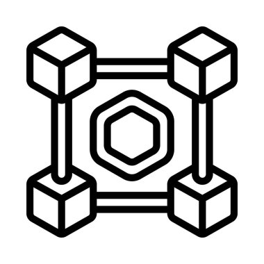 NFT Blockchain vektör illüstrasyonuName 