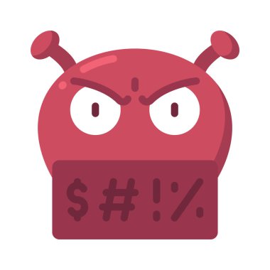 Web simgesi vektör illüstrasyonu lanetli