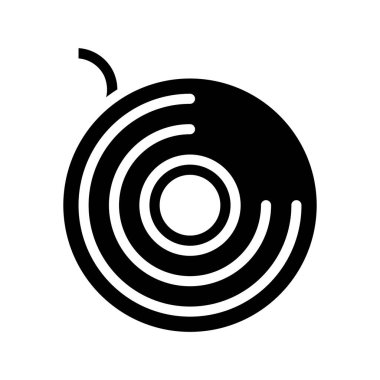 Elektrik Teyp simgesi, vektör illüstrasyonu