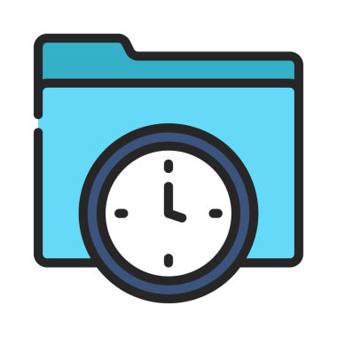 Dizin Zamanlayıcısı simgesi, vektör illüstrasyonu 